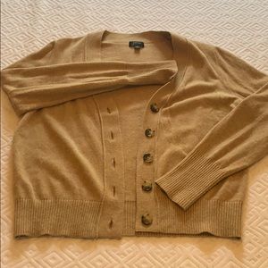 Tan Cashmere Cardigan Size XL